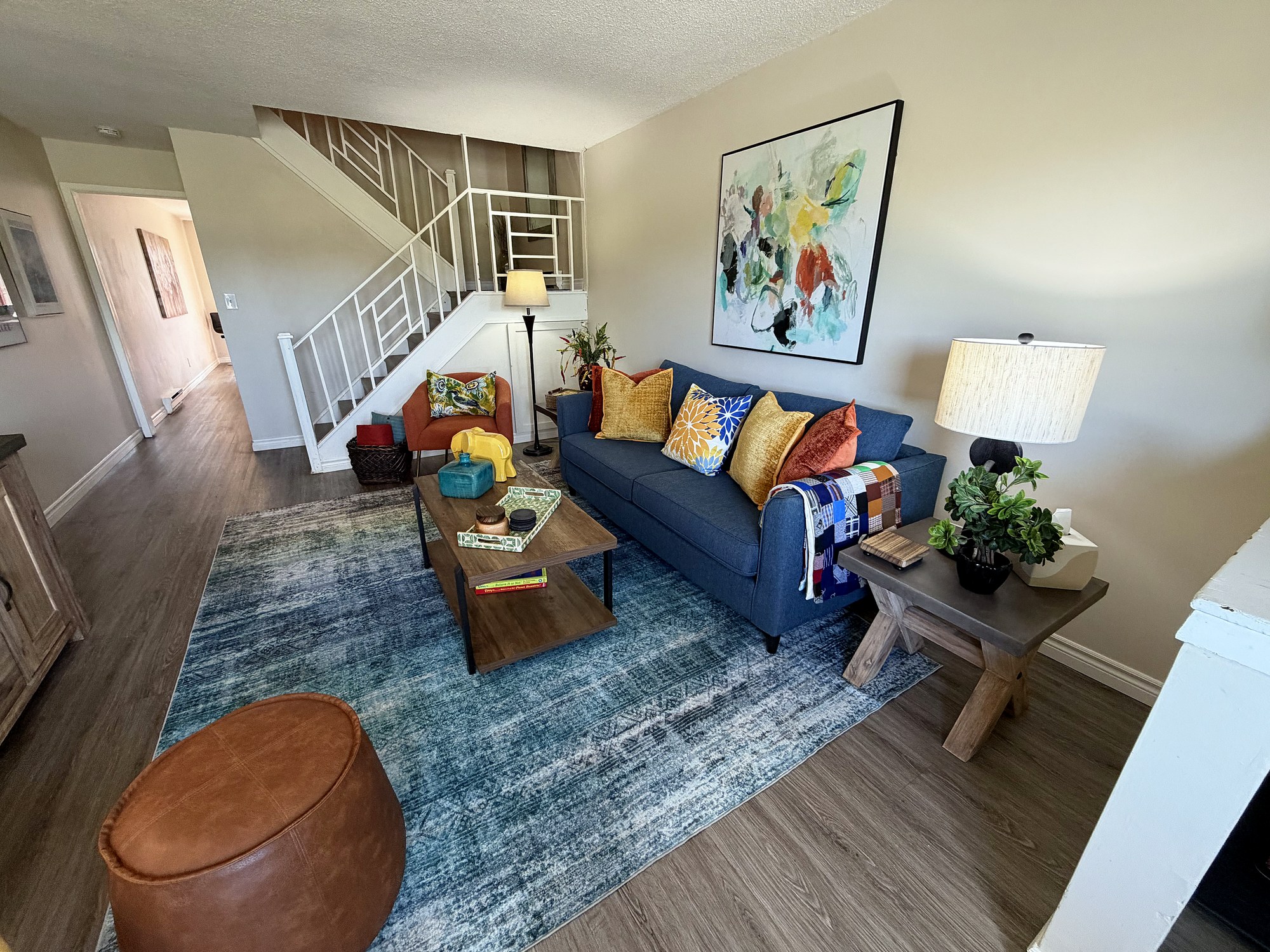 Living room & staircase